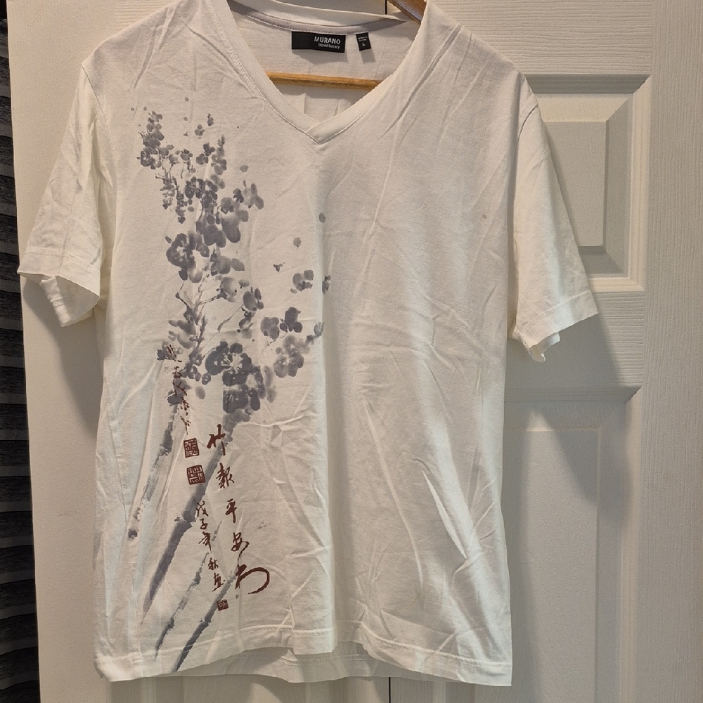 White V-Neck T-Shirt
